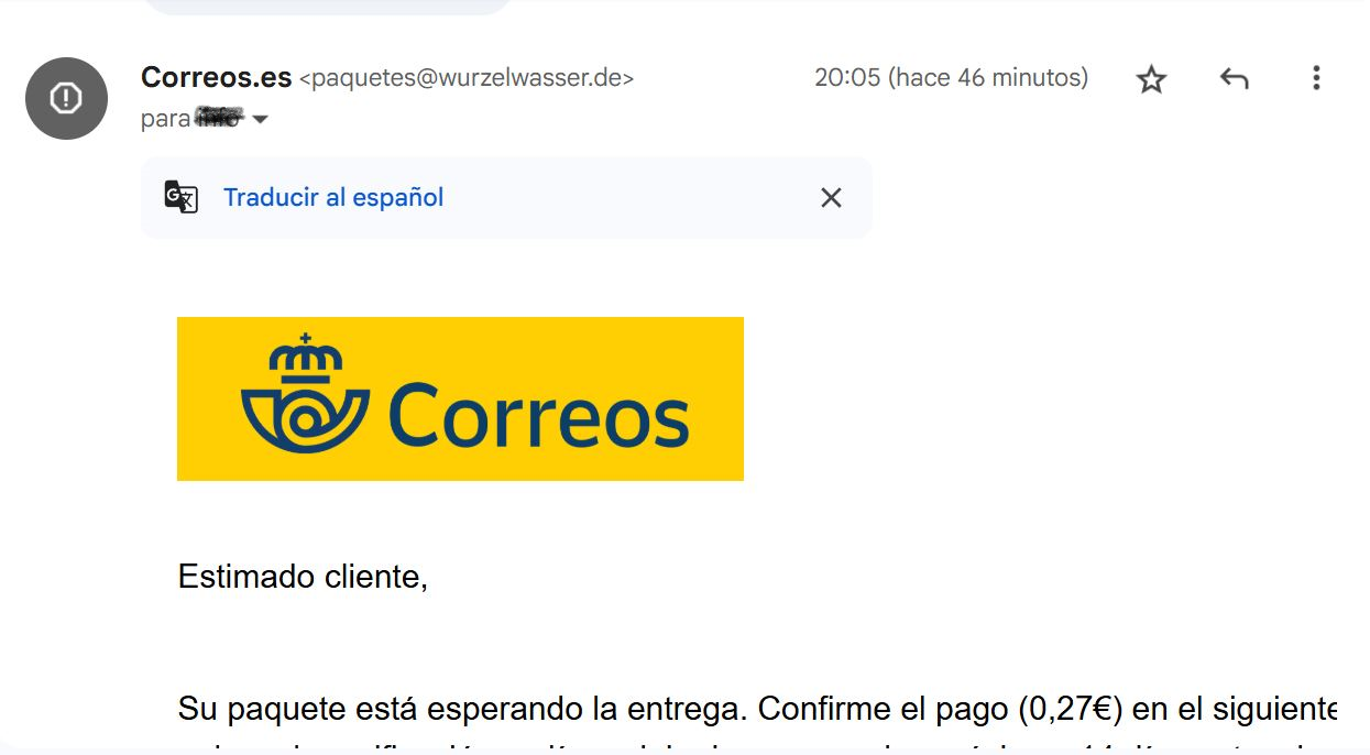 Suspicious email