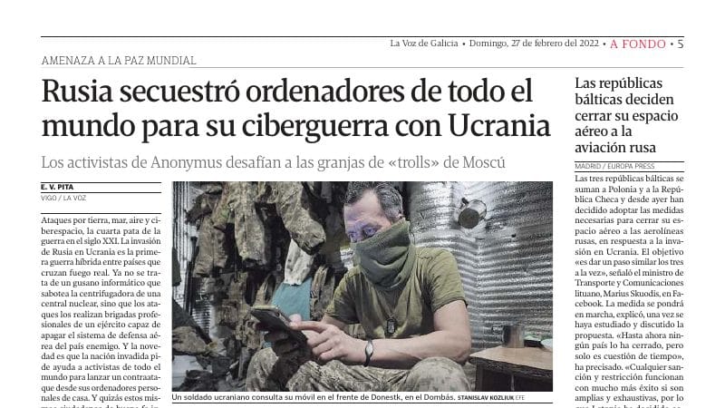 Ataque con bots a las infraestructuras ucranianas — Antonio Fernandes, experto en ciberseguridad, en Documento