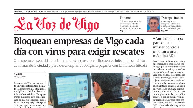 Bloquean empresas para extorsionar — Antonio Fernandes, experto en ciberseguridad, en Documento