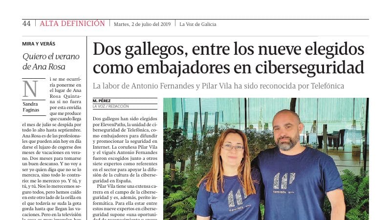 Dos gallegos, embajadores de Telefónica — Antonio Fernandes, experto en ciberseguridad, en Documento