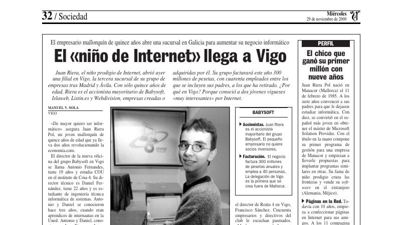 El niño de internet llega a Vigo — Antonio Fernandes, experto en ciberseguridad, en Documento