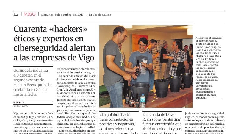 Expertos en seguridad en la Hack&Beers — Antonio Fernandes, experto en ciberseguridad, en Documento