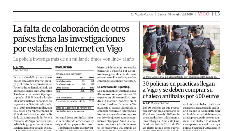 Problemas legales para las investigaciones de estafas — Antonio Fernandes, experto en ciberseguridad, en Documento