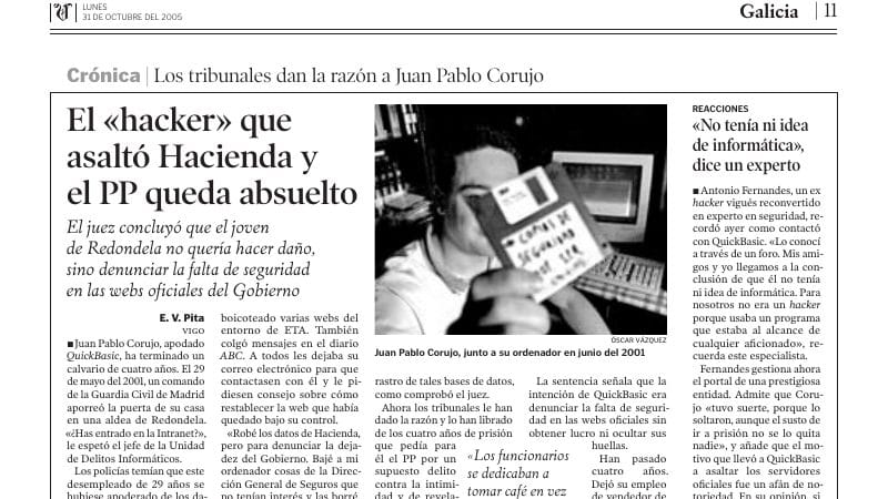 Reacción a la detención de un ciberdelincuente — Antonio Fernandes, experto en ciberseguridad, en Documento