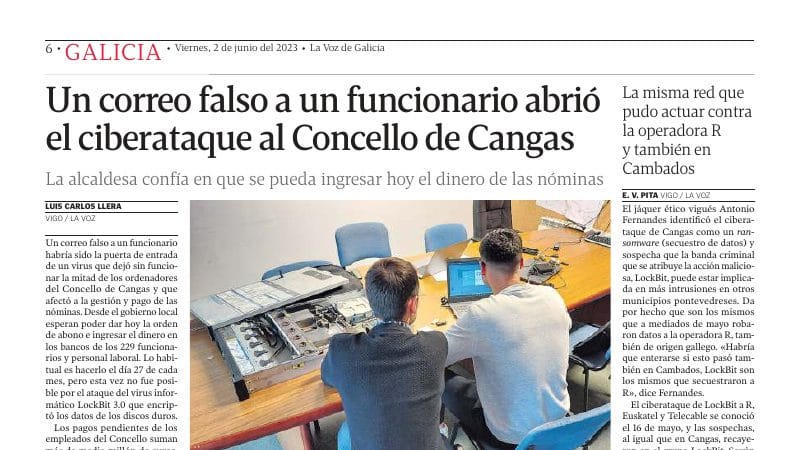 Un correo falso tumba el concello — Antonio Fernandes, experto en ciberseguridad, en Documento